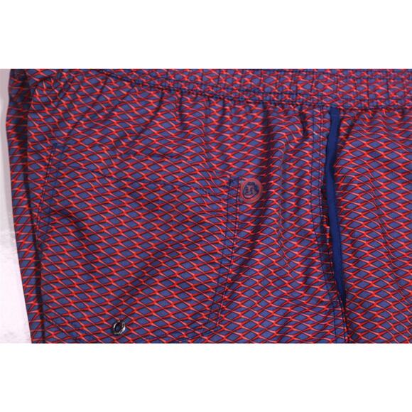 Mr. Swim Red Blue Geometric Print Swim Trunks 7" Inseam Men's XXL - Picture 8 of 8